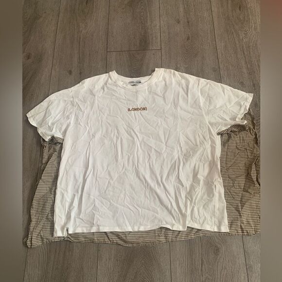 Zara woman’s embroided London t shirt used - Picture 1 of 4